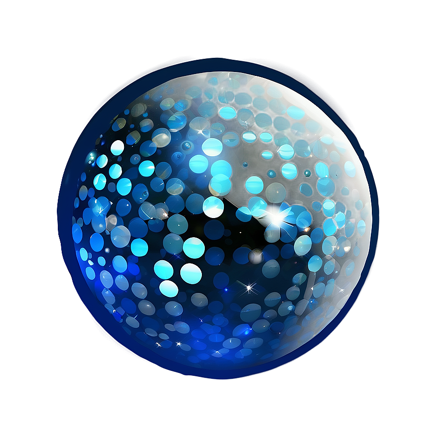 Sparkling Blue Circle Png 05252024