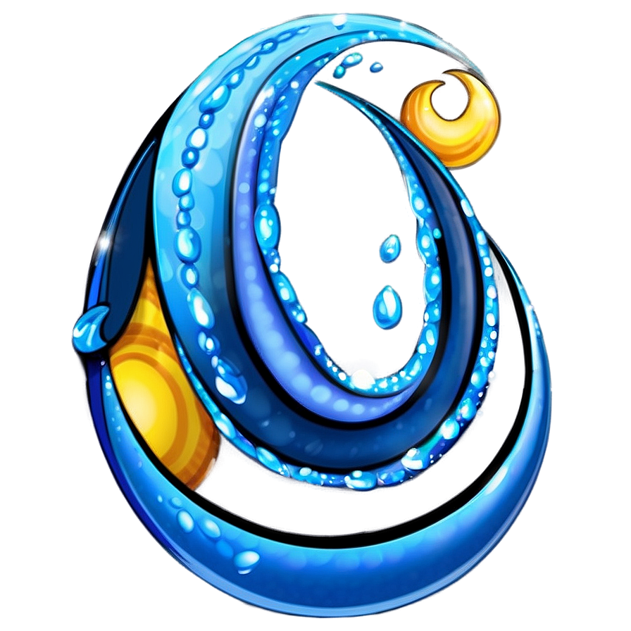 Sparkling Blue Wave Png 06262024