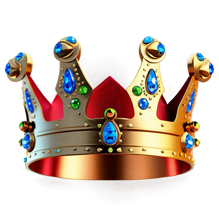 Sparkling Cartoon Crown Png Eyv36