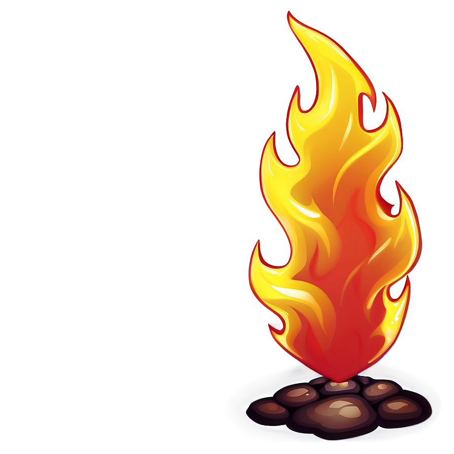 Sparkling Cartoon Fire Png Whg28