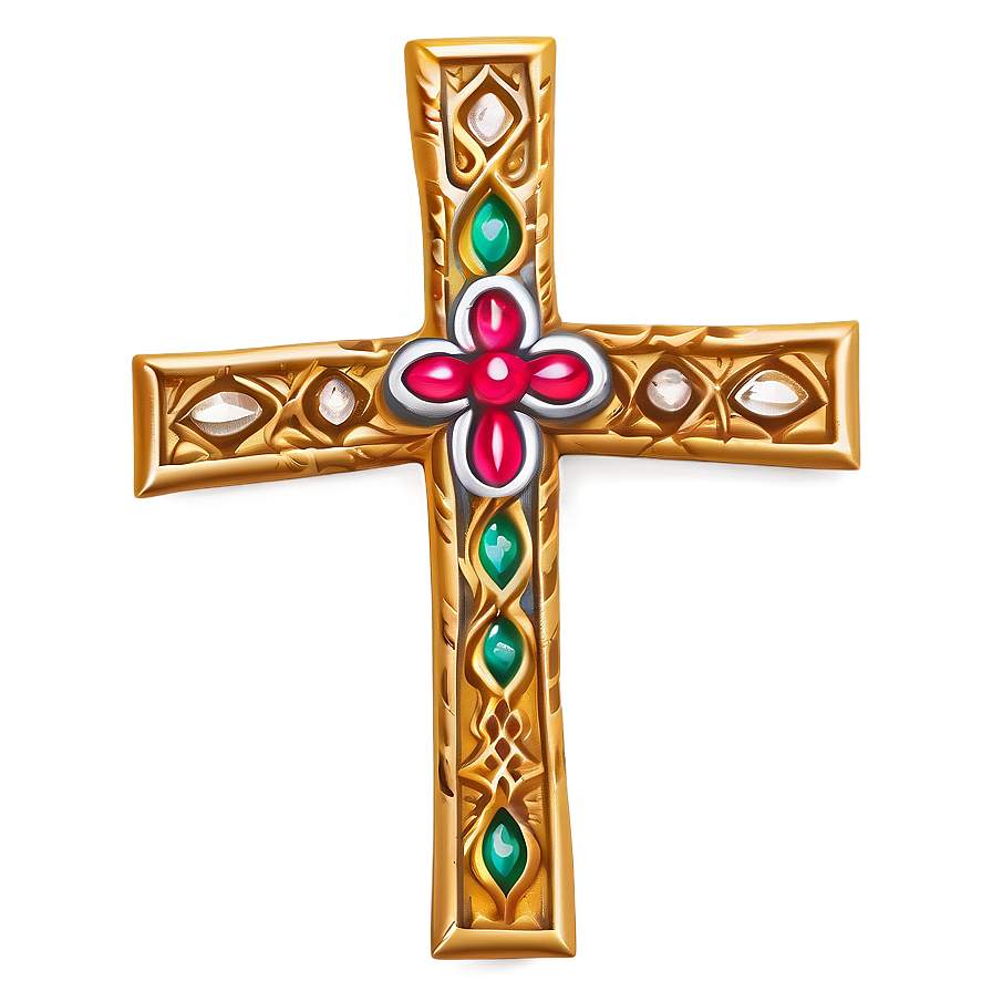 Sparkling Catholic Cross Fact Png Aff91