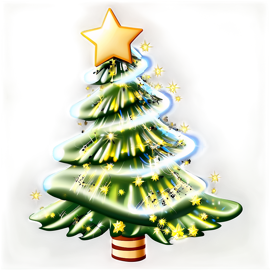 Sparkling Christmas Tree PNG 19 PNG with transparent background