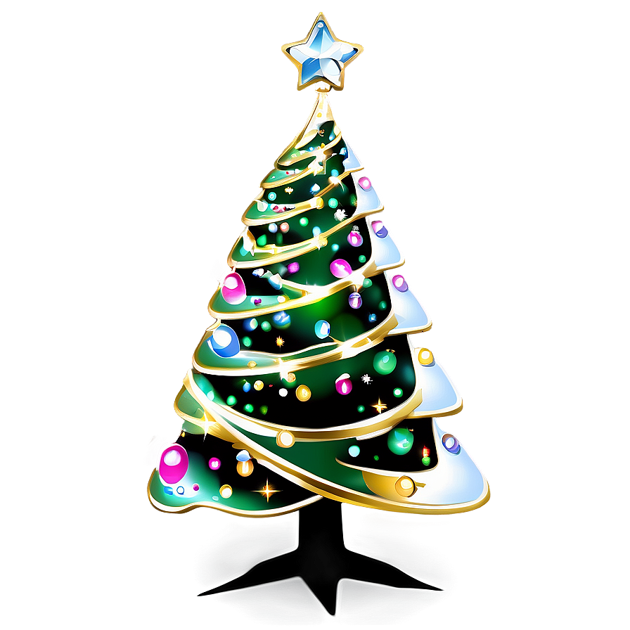 Sparkling Christmas Tree PNG 93 PNG with transparent background