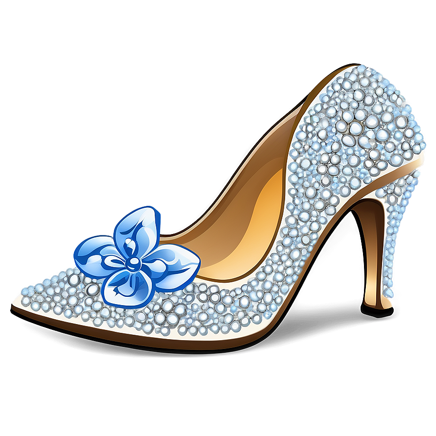 Sparkling Cinderella Slipper Graphic Png Ngs