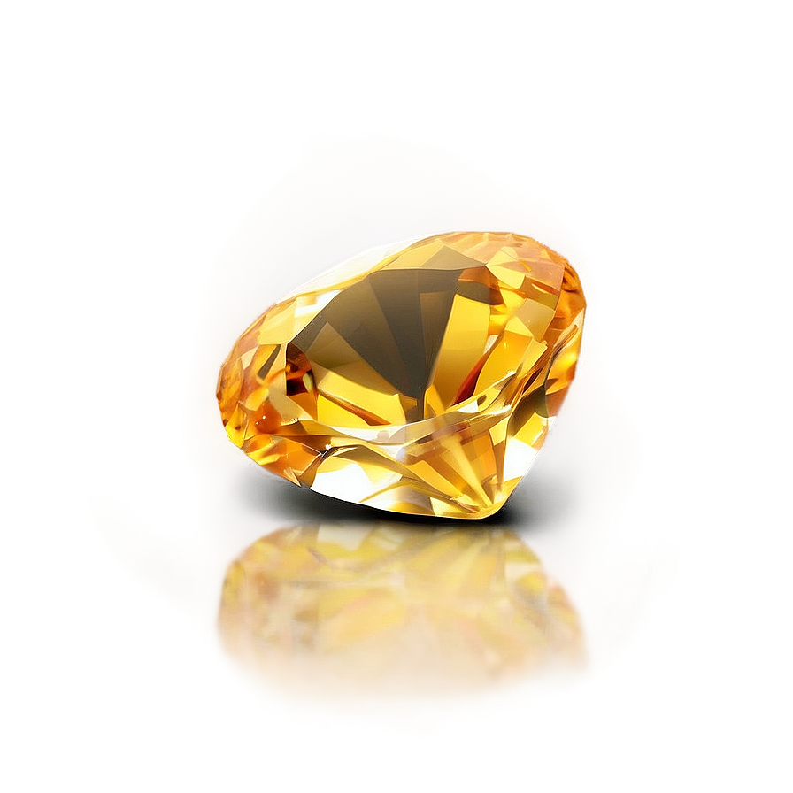 Sparkling Citrine Gem Png 52