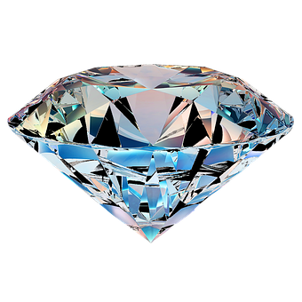 Sparkling Cut Diamond Graphic PNG with transparent background