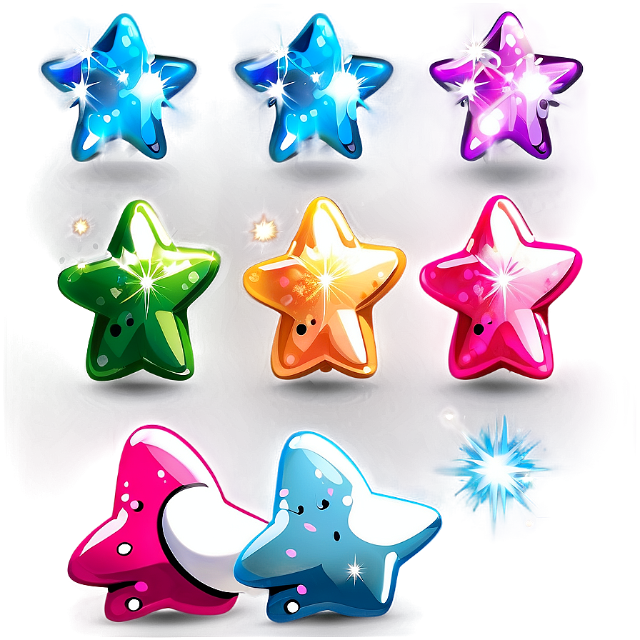 Sparkling Cute Star Png 06122024