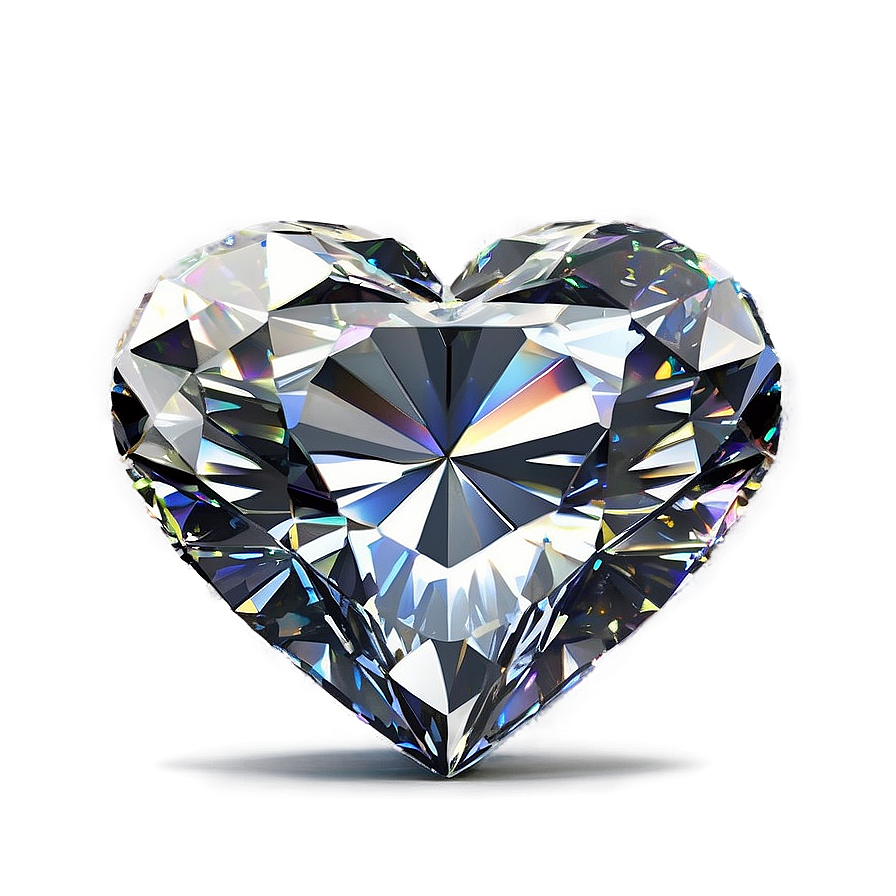 Sparkling Diamond Heart Png 06262024