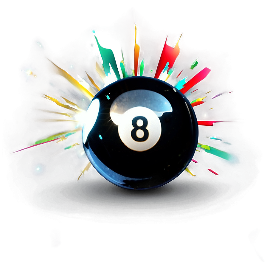 Sparkling Eight Ball Effect Png 06292024