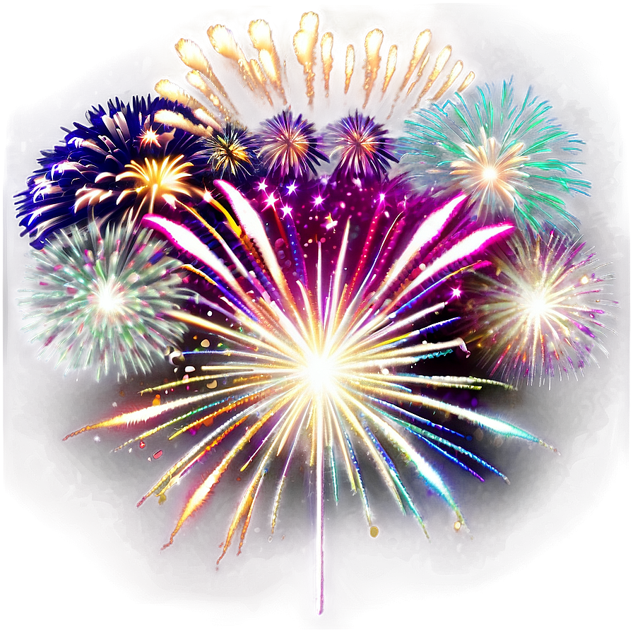 Sparkling Fireworks Png Tjb36