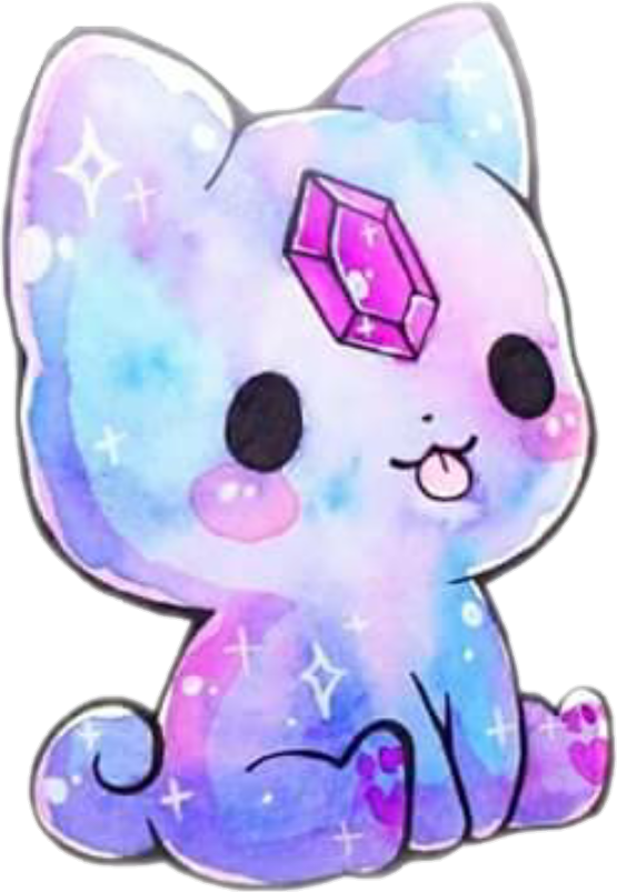 Sparkling Gem Kawaii Cat.png