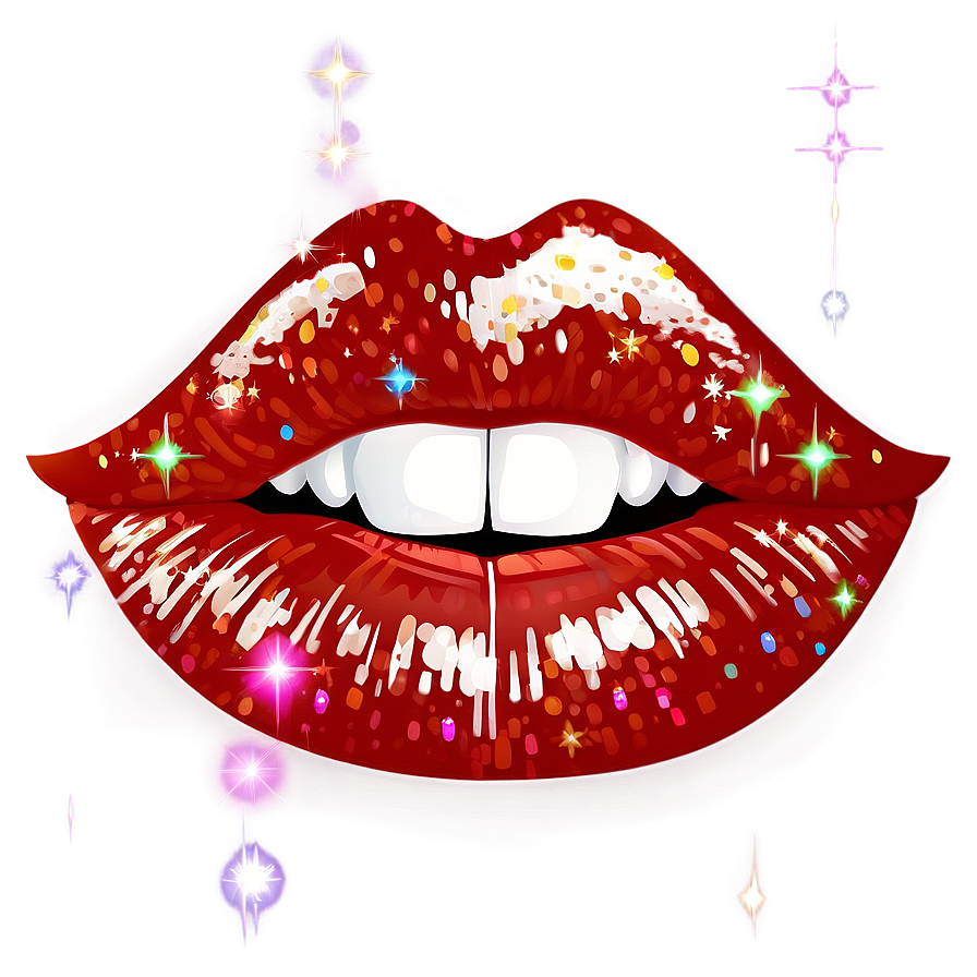 Sparkling Glossy Lips Png 06212024