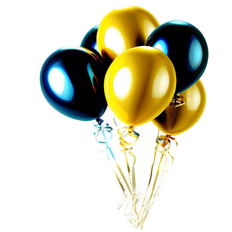 Sparkling Gold Balloons Png Qok46