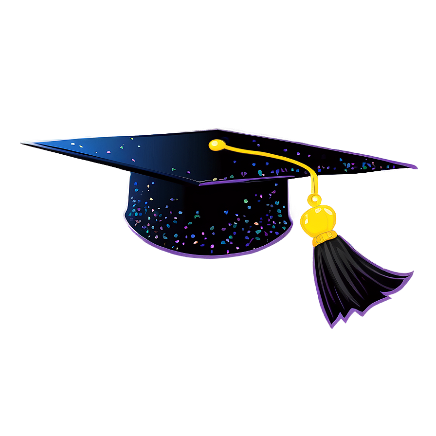 Sparkling Graduation Cap Png Pwf1