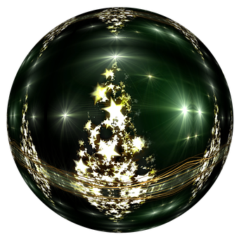 Sparkling Green Orb