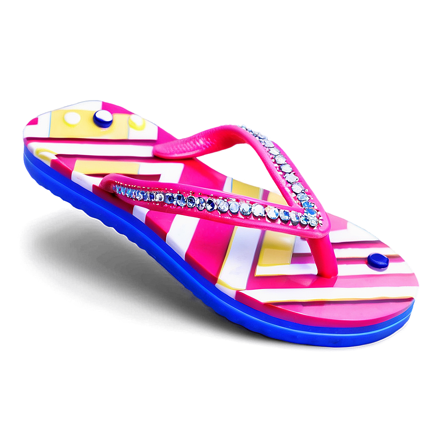 Sparkling Jewel Flip Flop Png 8