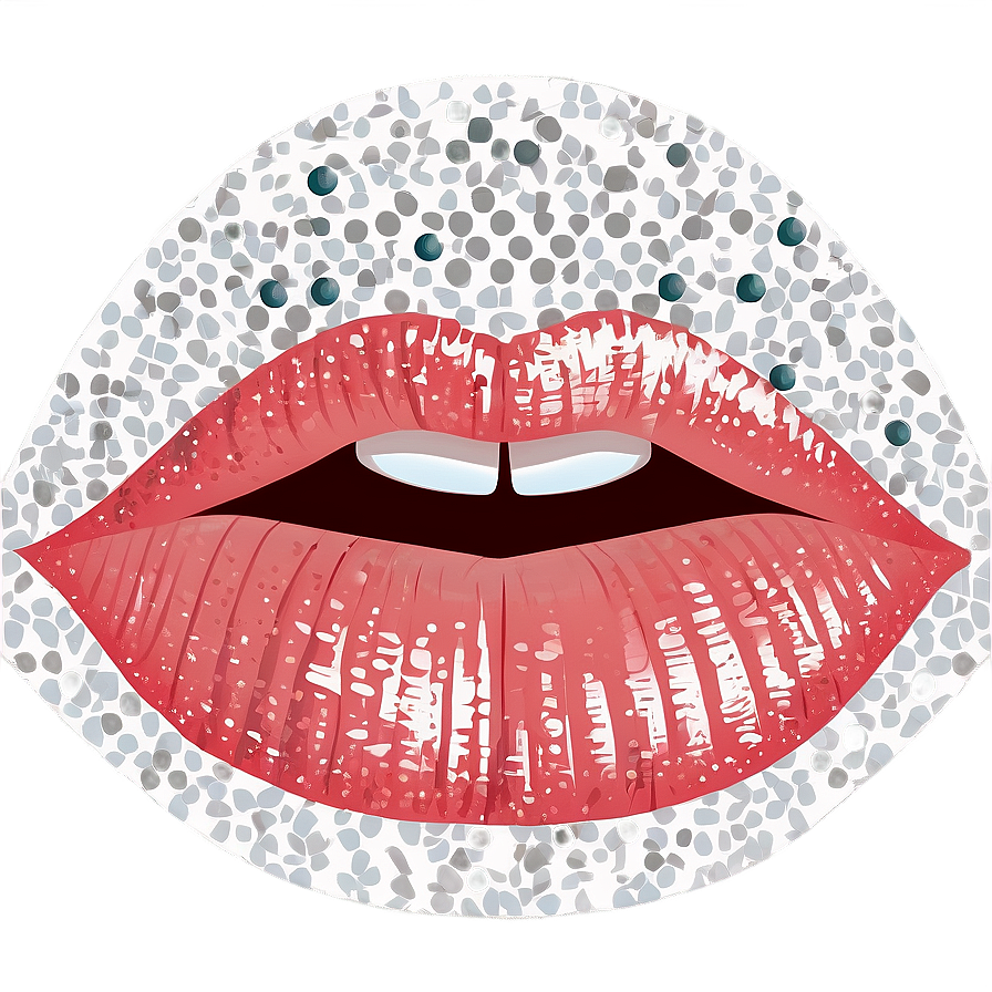 Sparkling Kissy Lips Png 06292024