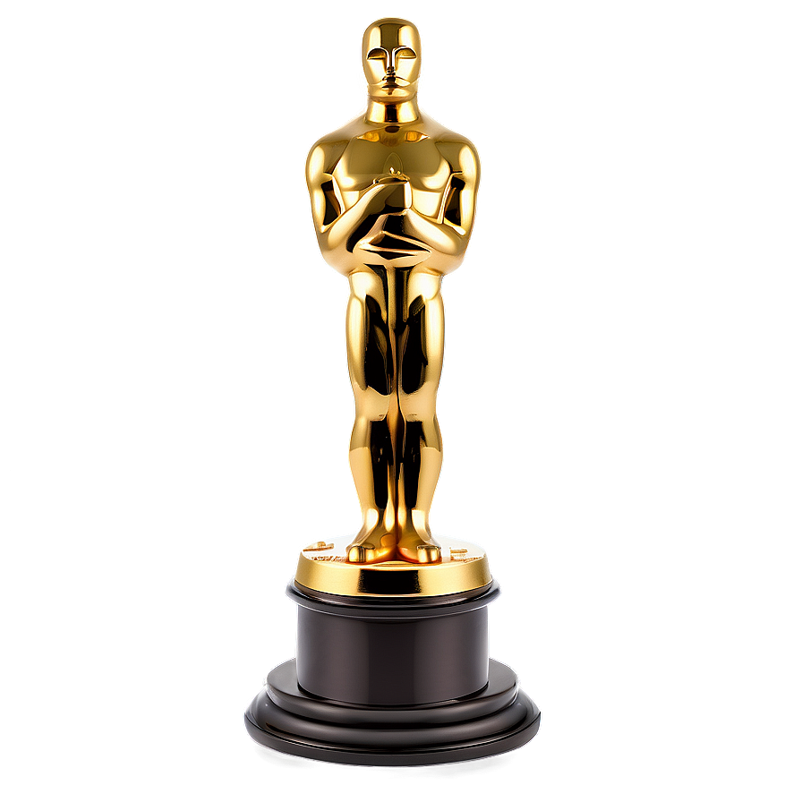 Sparkling Oscar Trophy Png 21