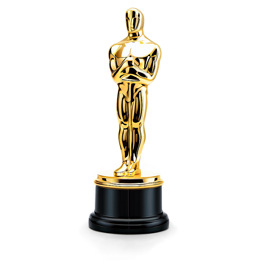 Sparkling Oscar Trophy Png 53