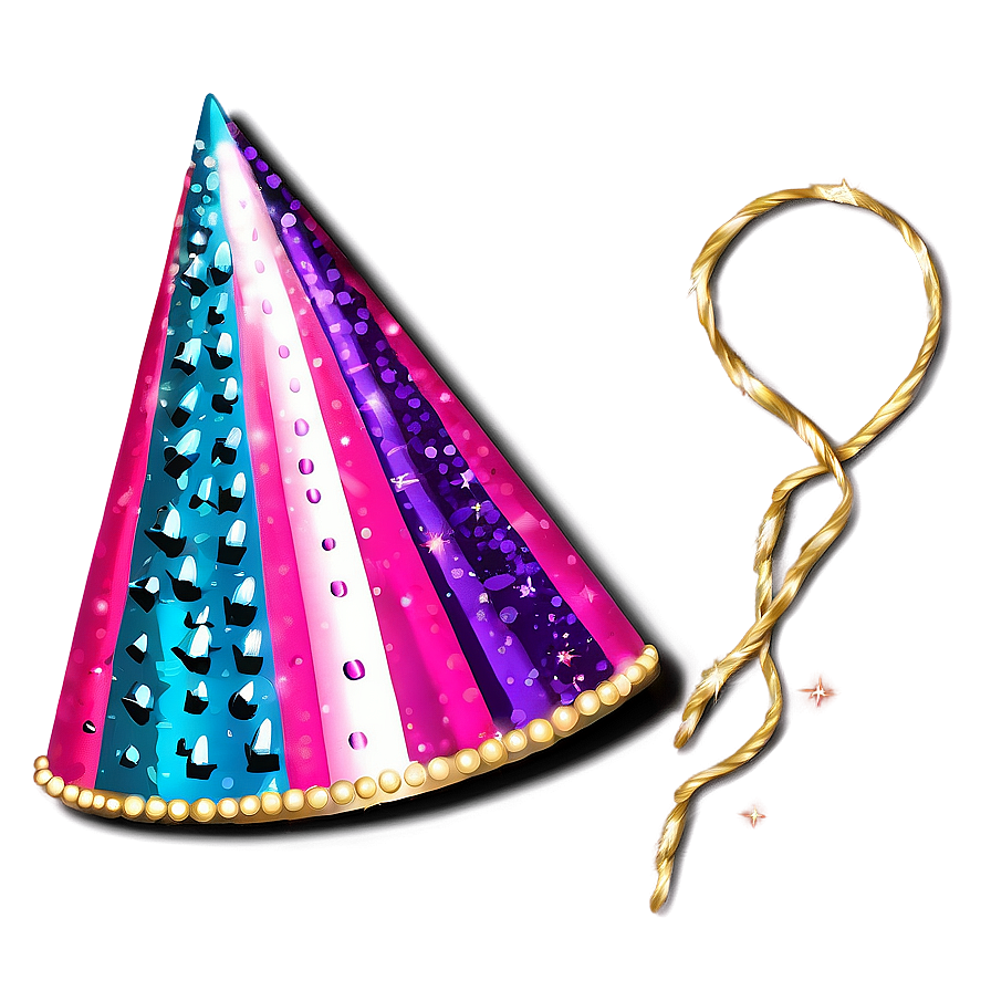 Sparkling Party Hat Png 05042024