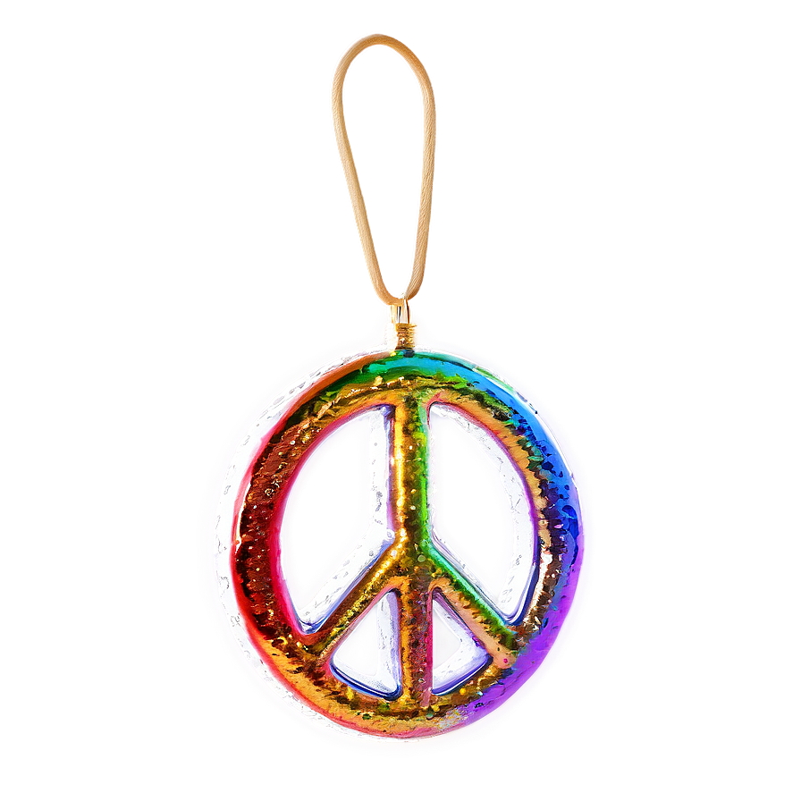 Sparkling Peace Sign Png 05252024