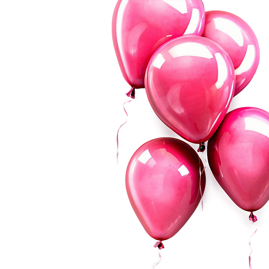 Sparkling Pink Balloons Event Png 06122024