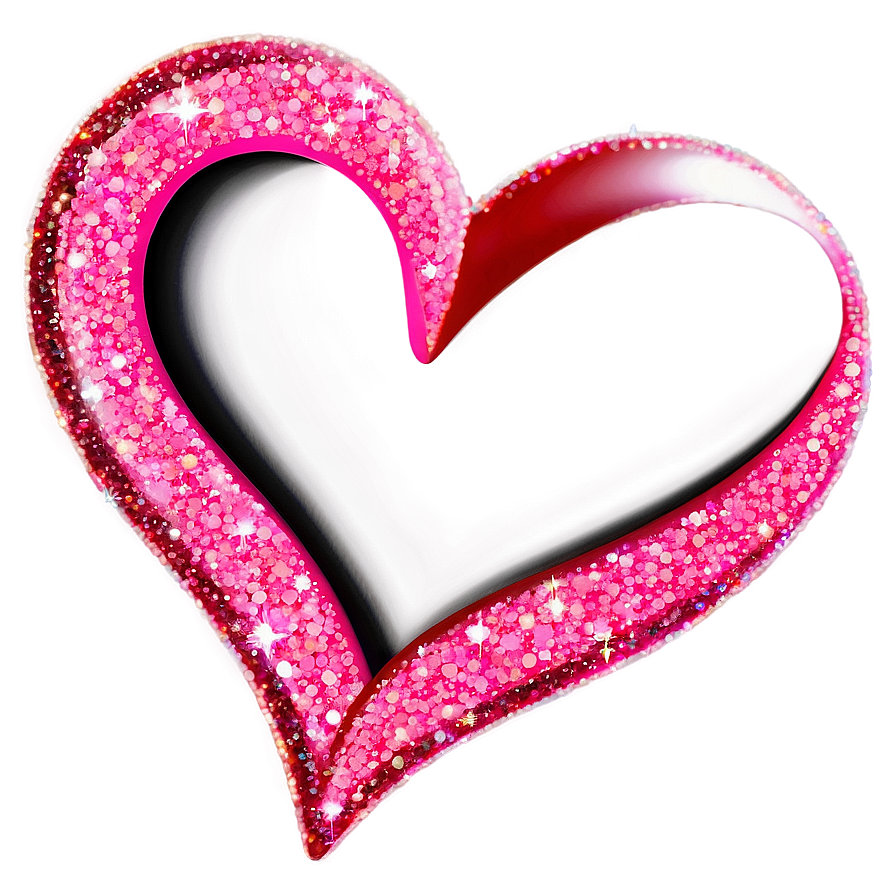 Sparkling Pink Heart Picture PNG 05232024 PNG with transparent background