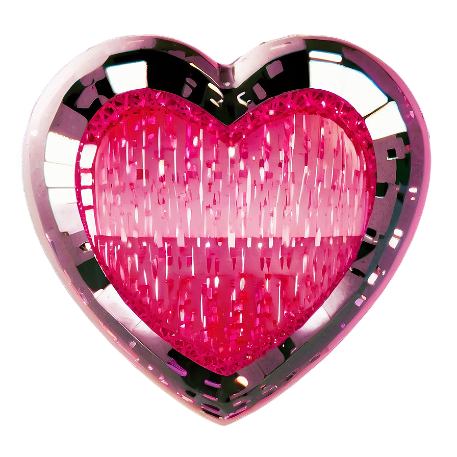Sparkling Pink Heart Picture PNG agg2 PNG with transparent background