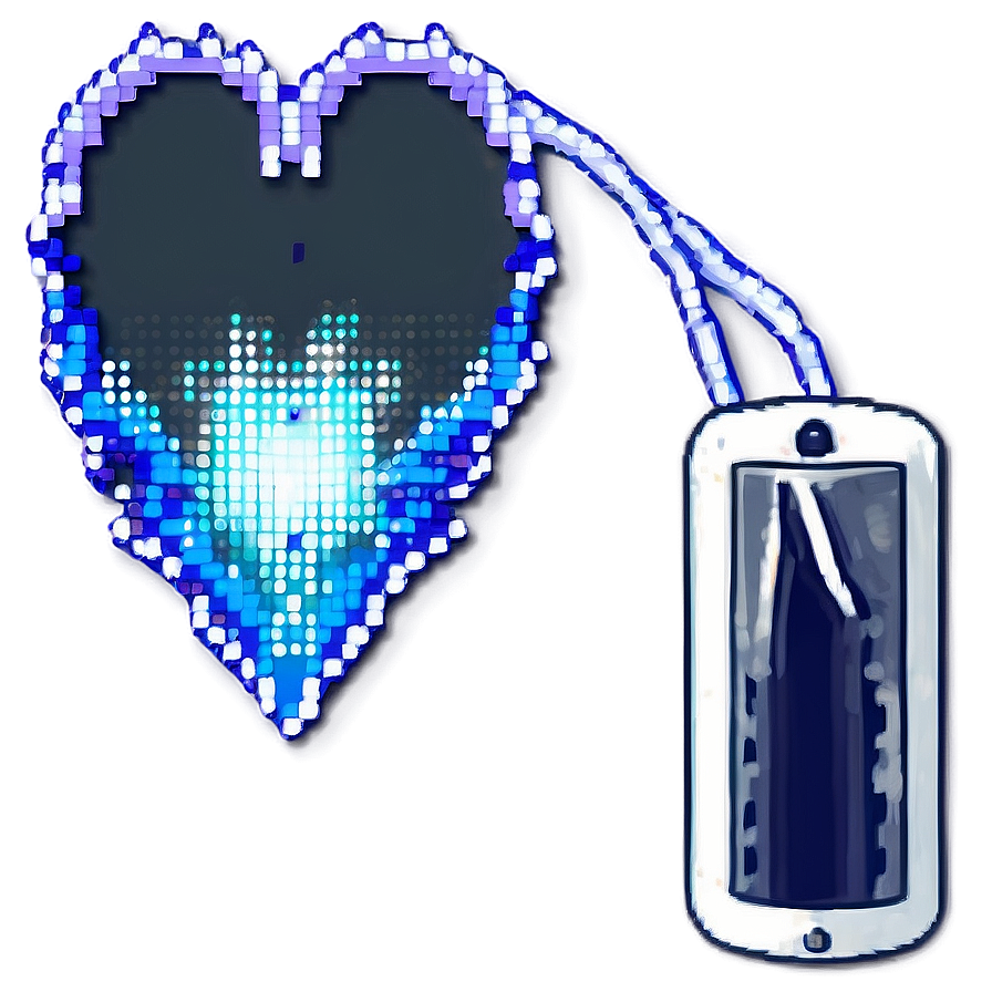 Sparkling Pixel Heart Png Ybk96