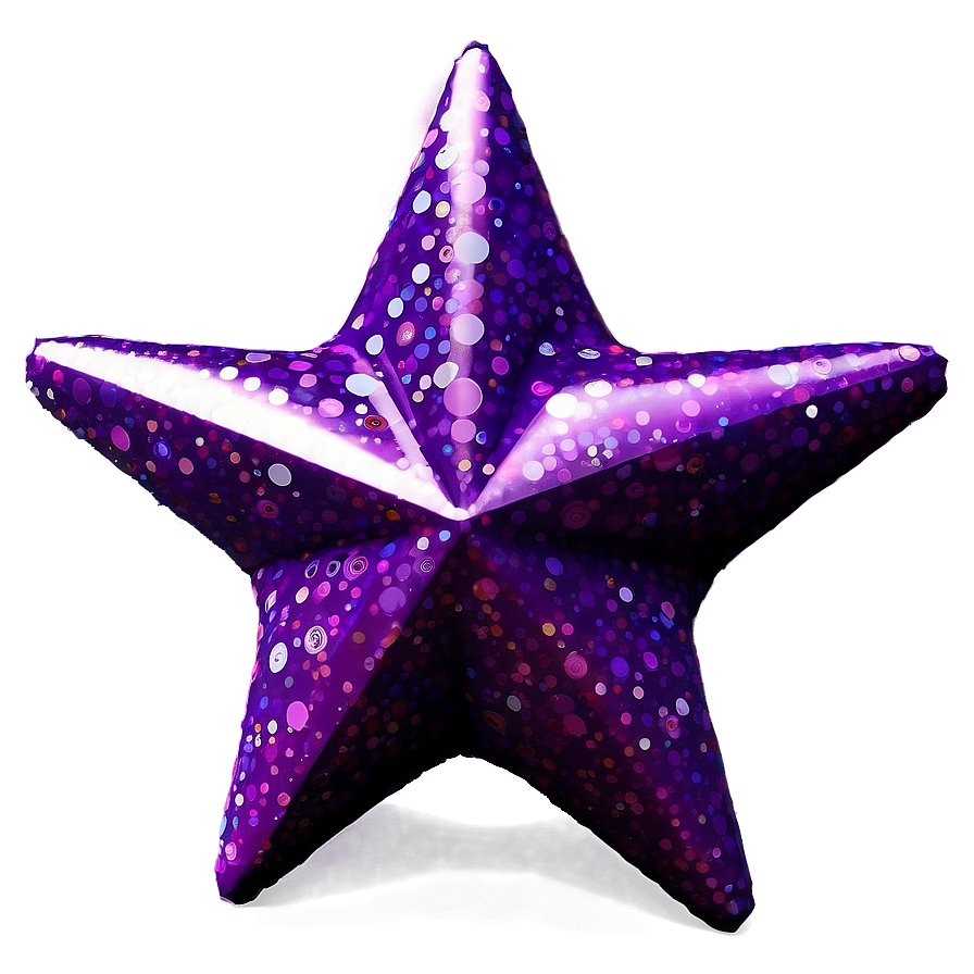 Sparkling Purple Star Art Png 98