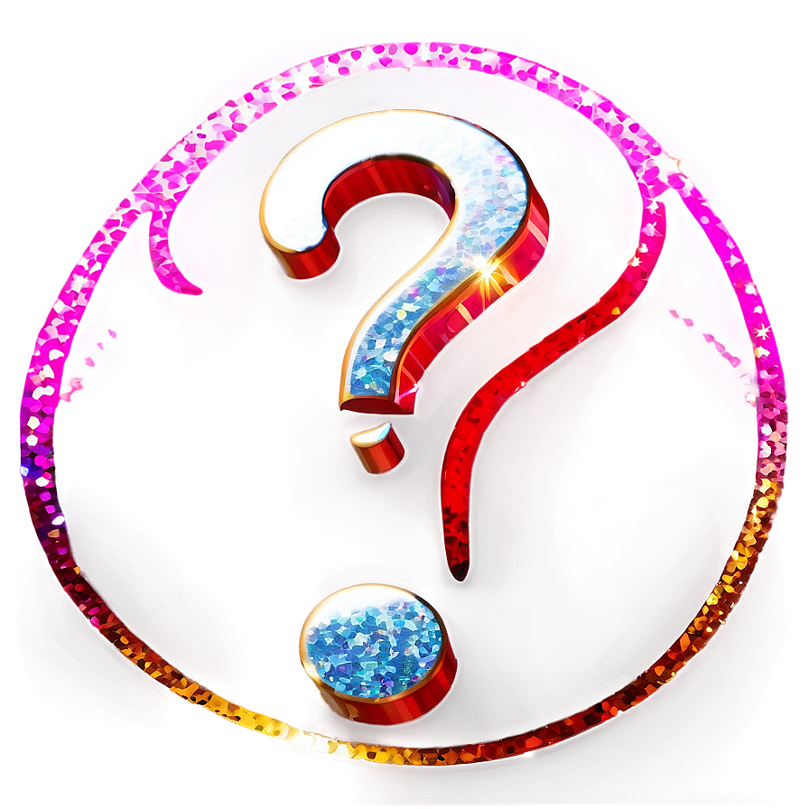 Sparkling Question Mark PNG lbq PNG with transparent background
