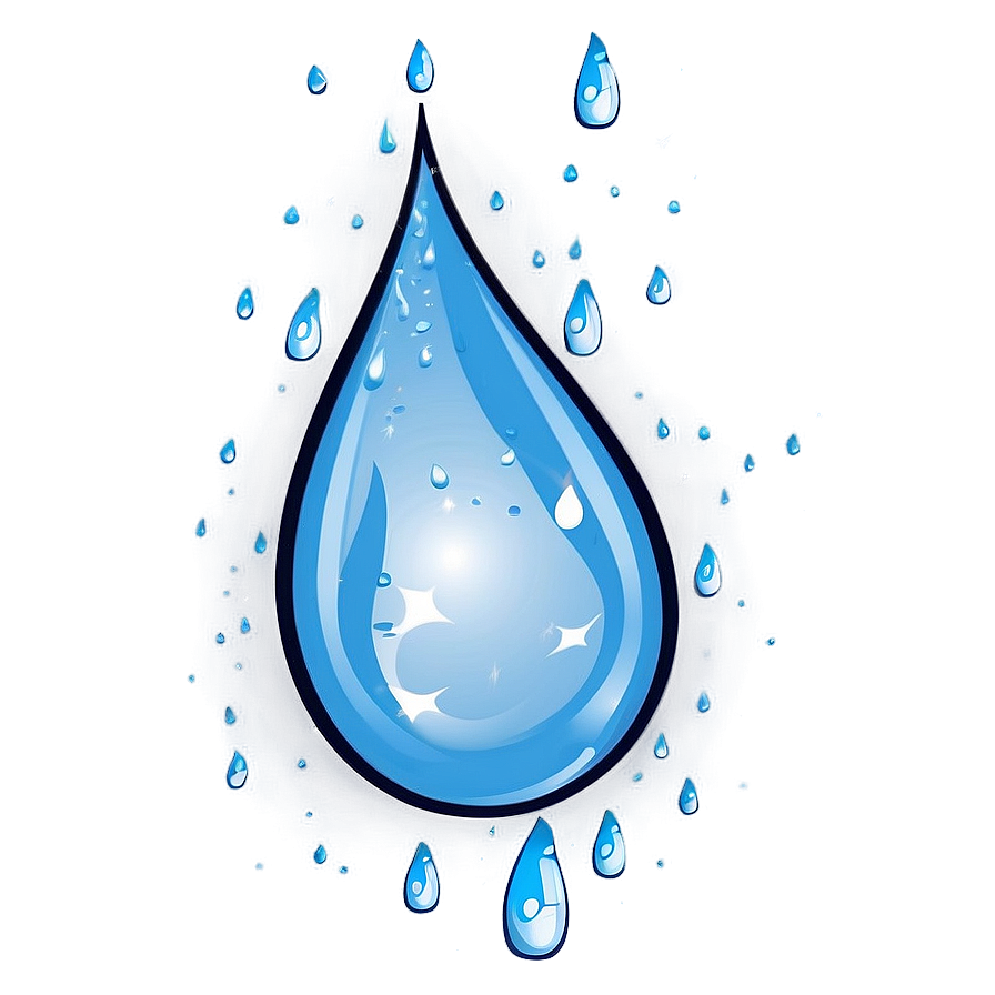 Sparkling Raindrop PNG 24 PNG image with a transparent background, free high-resolution download