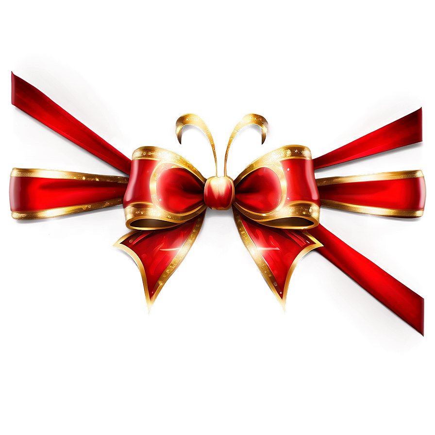 Sparkling Red Bow Png 91