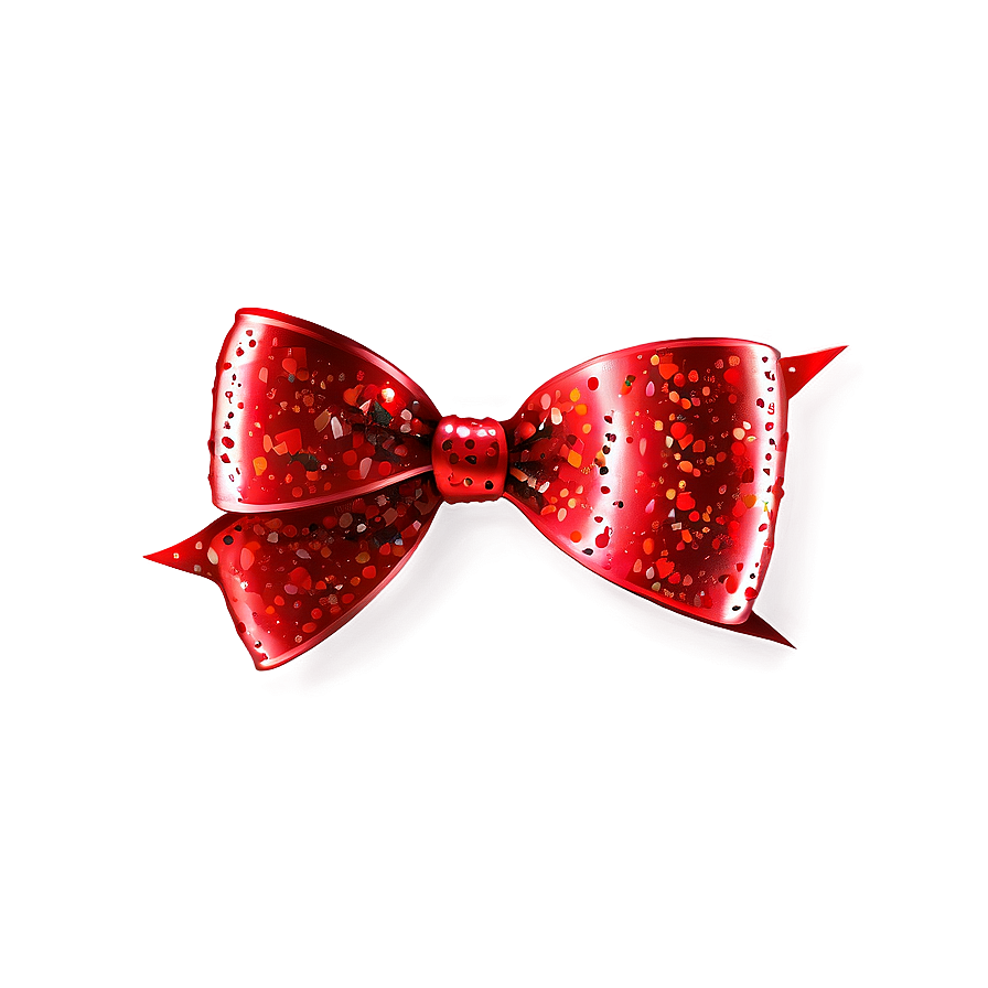 Sparkling Red Bow Png Hbq7