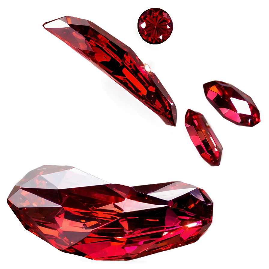 Sparkling Red Crystal Png Mec19