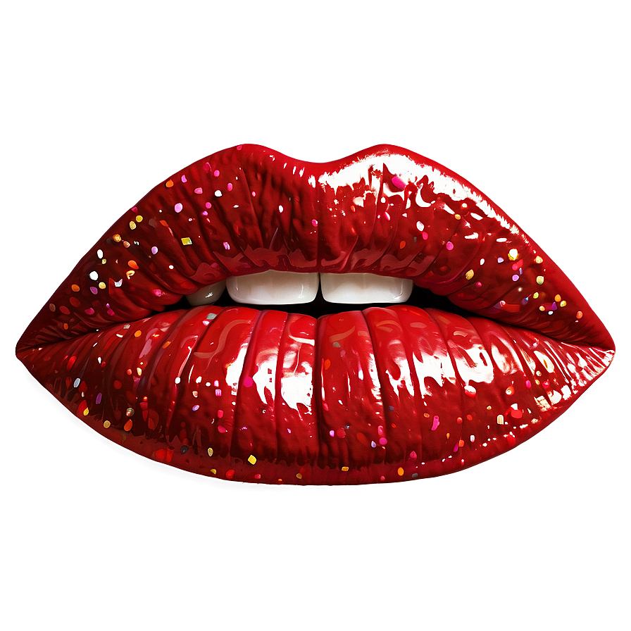 Sparkling Red Lips Png Taa