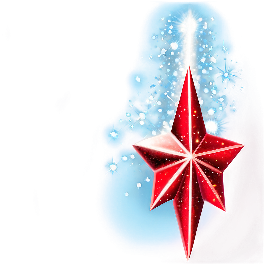 Sparkling Red Star Png Fpq90