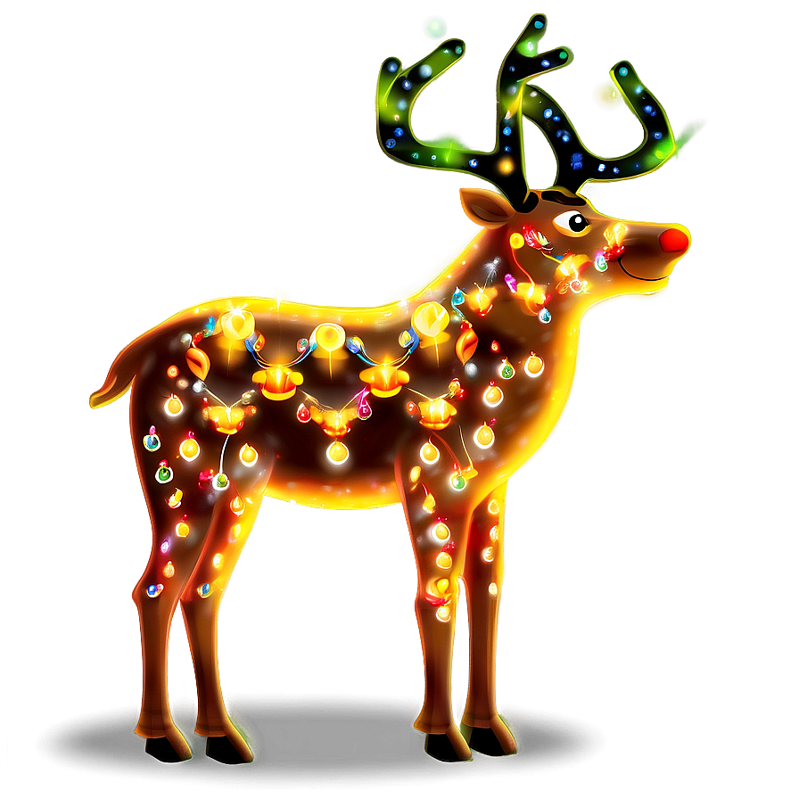 Sparkling Reindeer Png Vla96