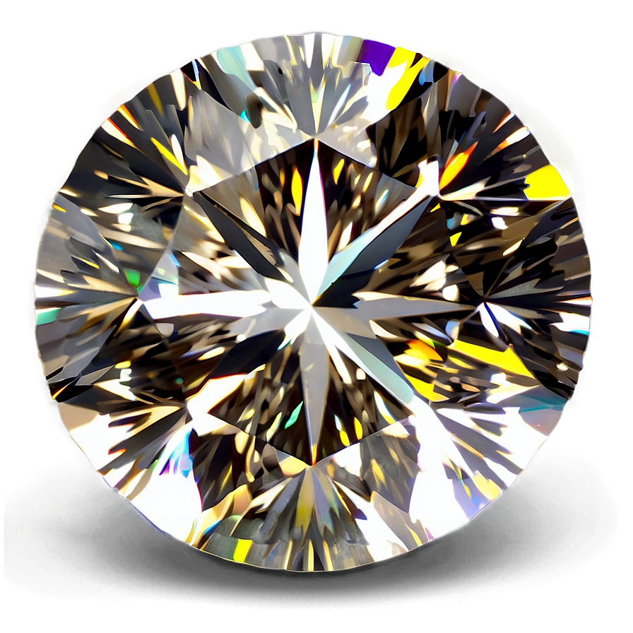 Sparkling Round Diamond Png 2