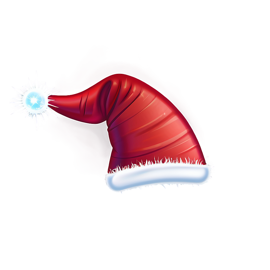 Sparkling Santa Hat Logo PNG 04302024 PNG image with a transparent background, free high-resolution download