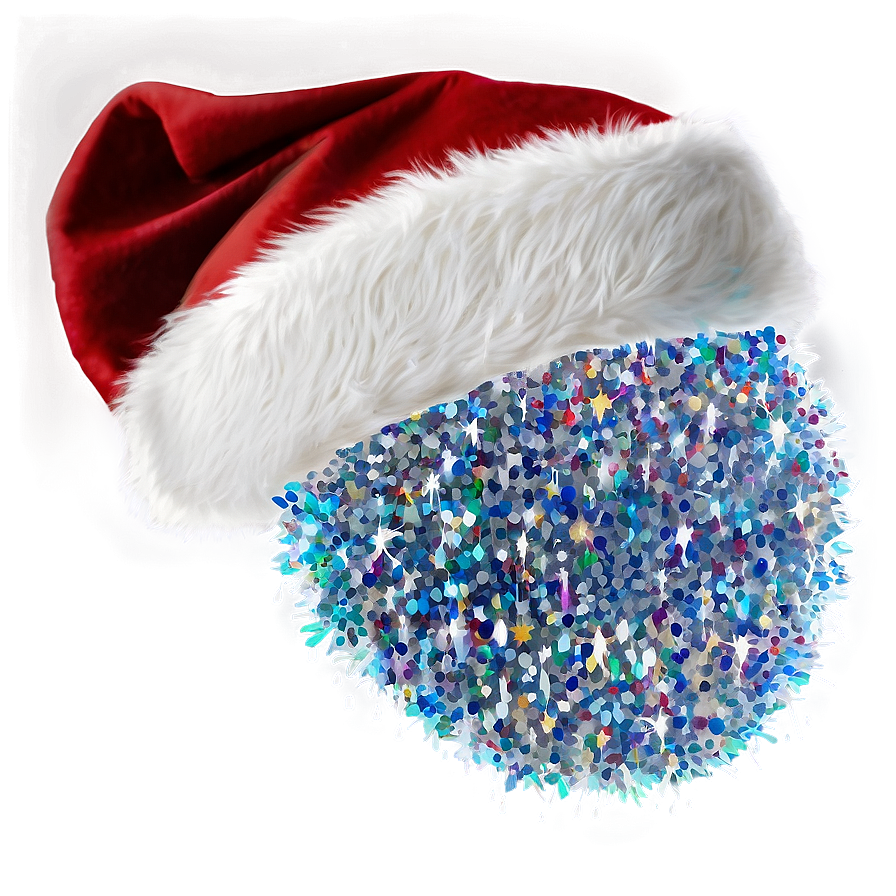 Sparkling Santa Hat Logo PNG 04302024 PNG image with a transparent background, free high-resolution download