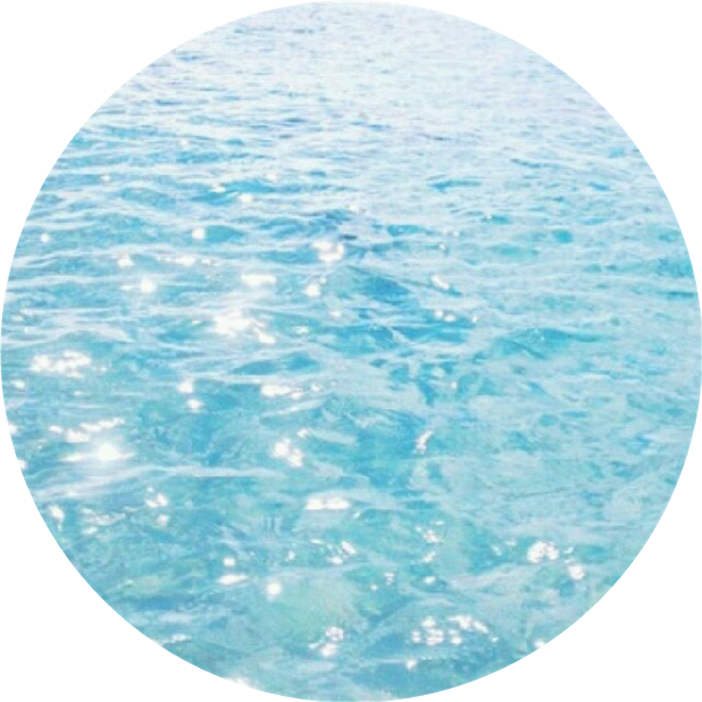 Sparkling Sea Circle PNG with transparent background
