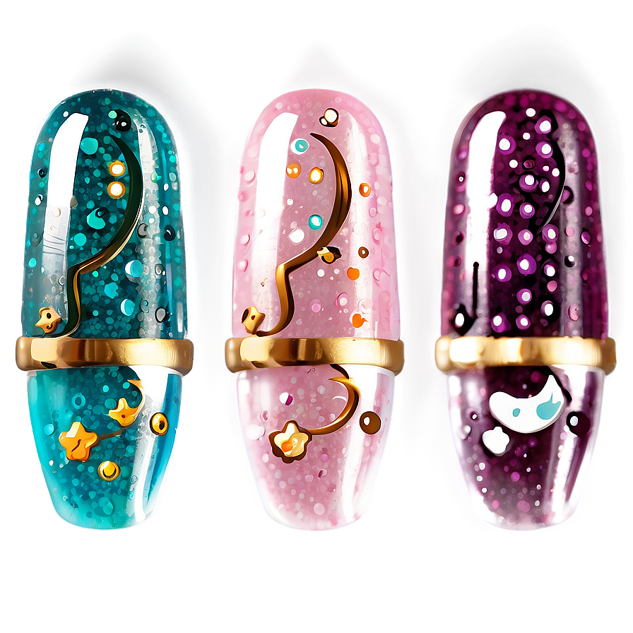 Sparkling Single Acrylic Nail Png Cxw88