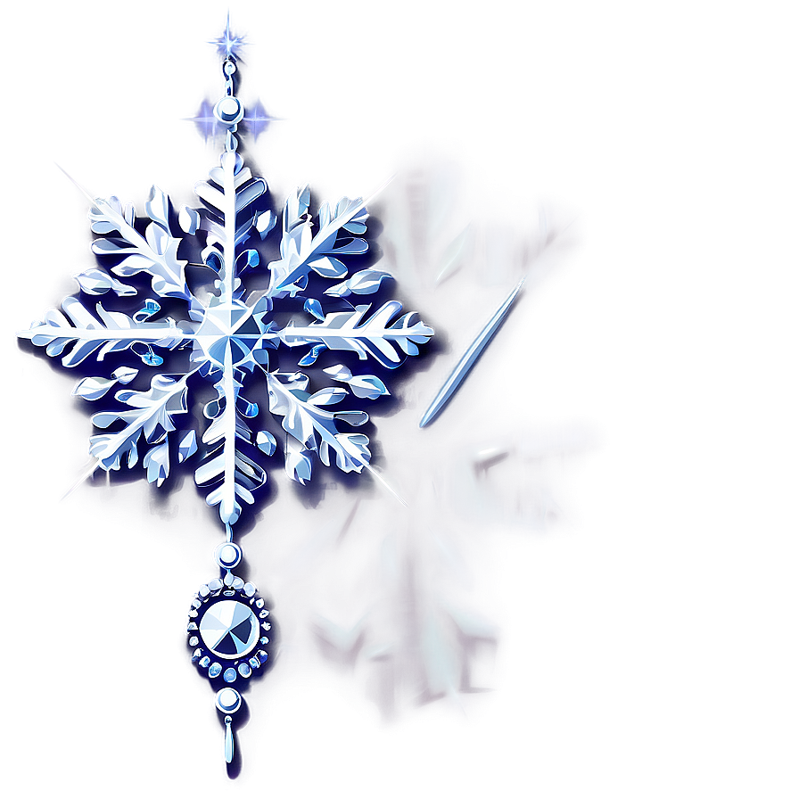 Sparkling Snowflake Decoration PNG mhp60 PNG image with a transparent background, free high-resolution download