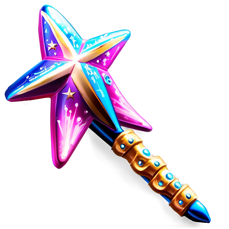 Sparkling Star Wand Png 34