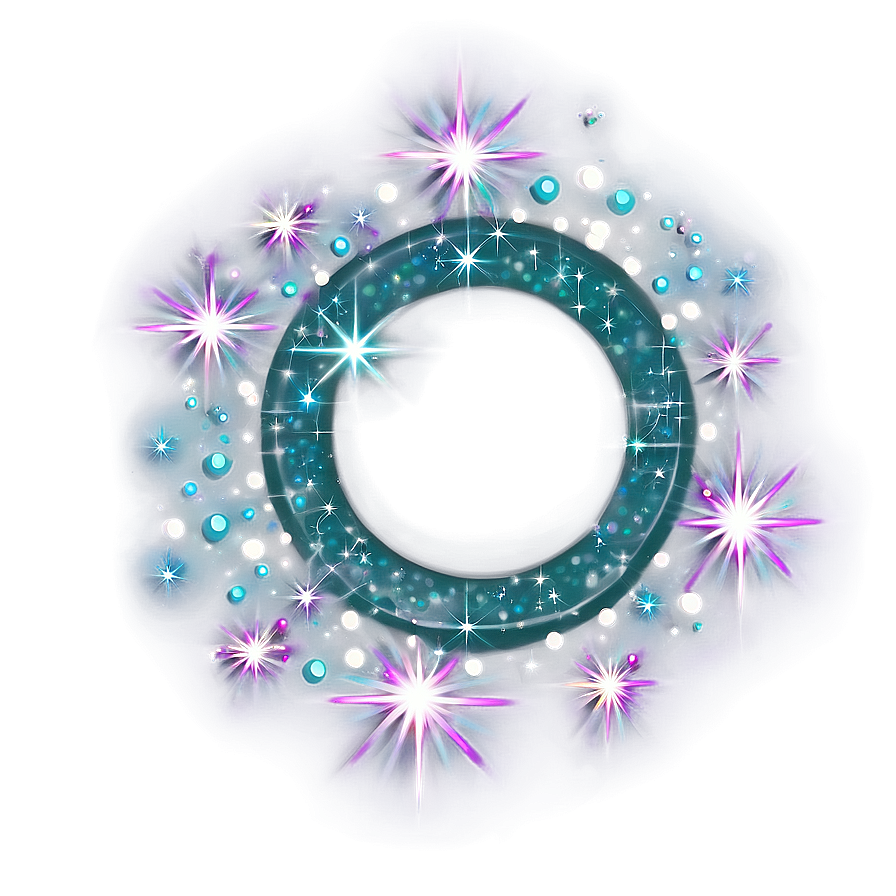 Sparkling Stars Circle Png Vwb67