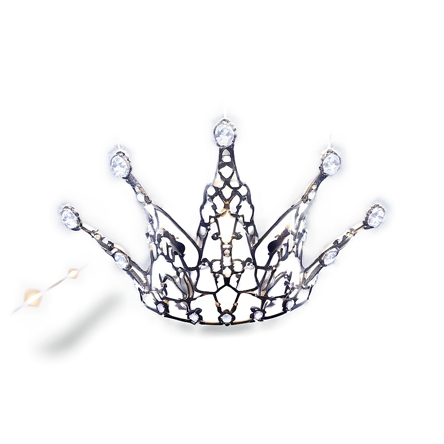 Sparkling White Crown Png 44