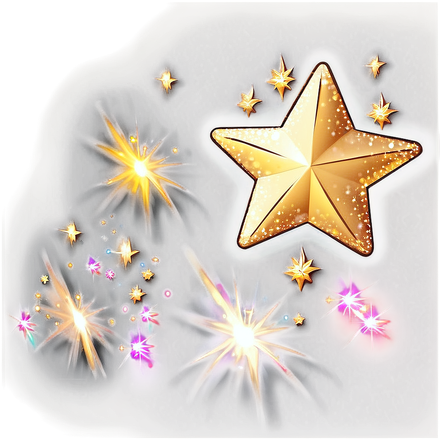 Sparkly Cute Star Png 75