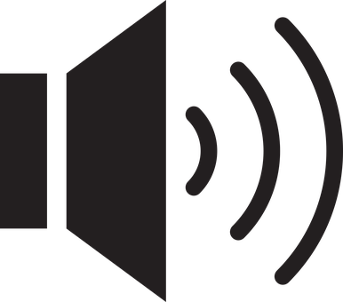 Speaker Volume Icon PNG with transparent background