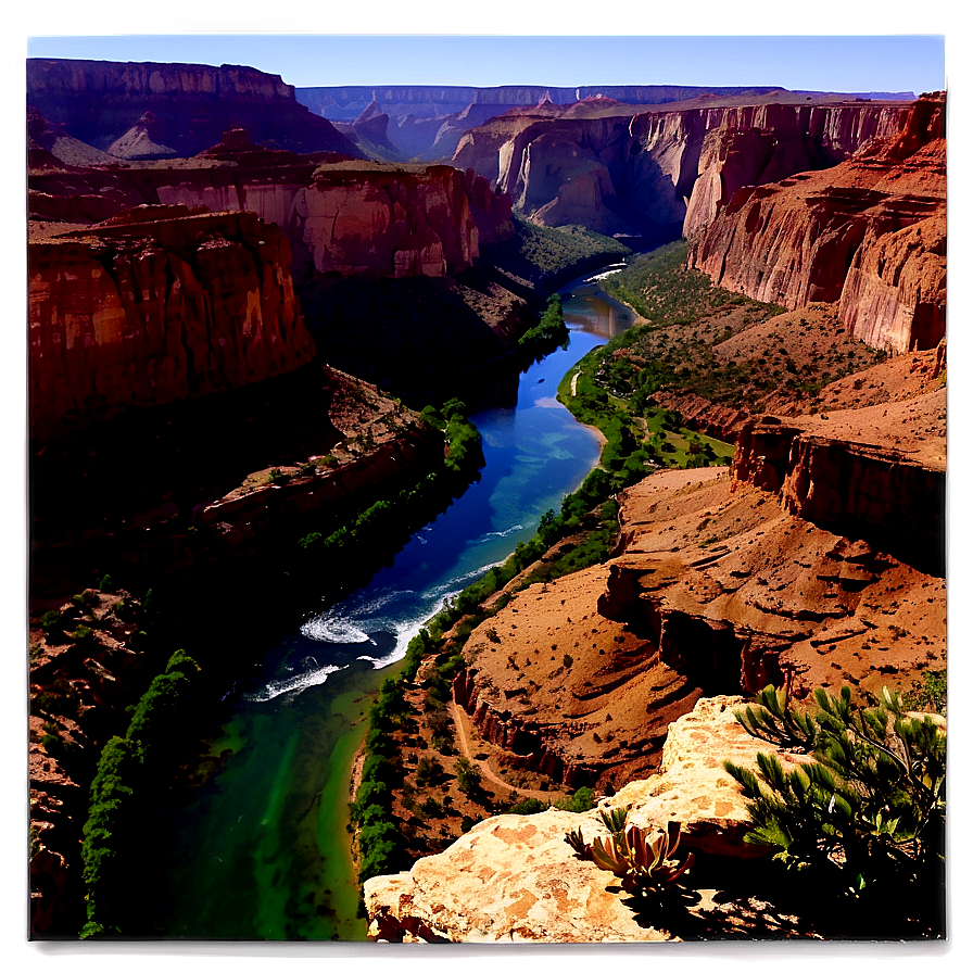 Spectacular Canyon Vista Landscape Png Shs58